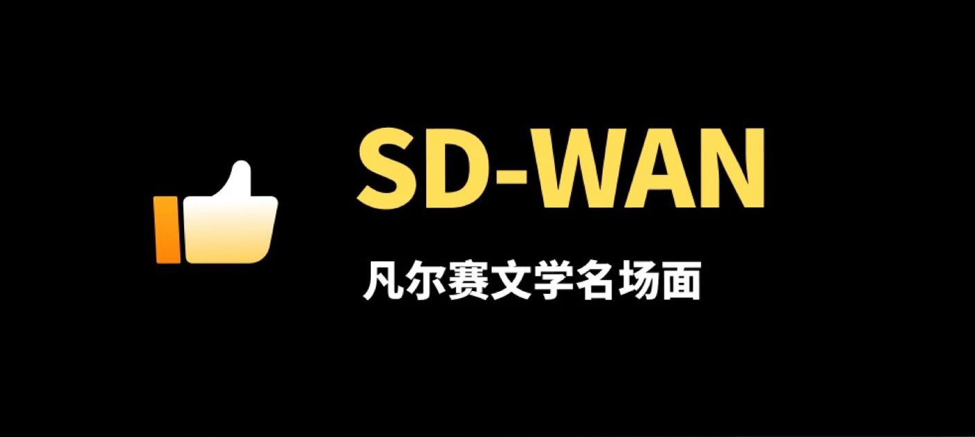SD-WAN的“凡尔赛文学”名场面!想低调,奈何实力不允许