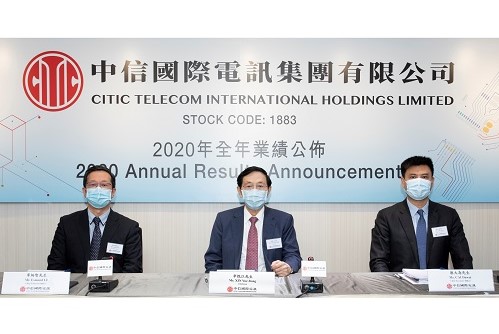 CITIC Telecom Announces 2020 Annual Results，Profit Attributable to Equity Shareholders Reaches HK$1,023 million Total Dividends Increase by 5.0% Year-on-Year to HK21.0 Cents per Share