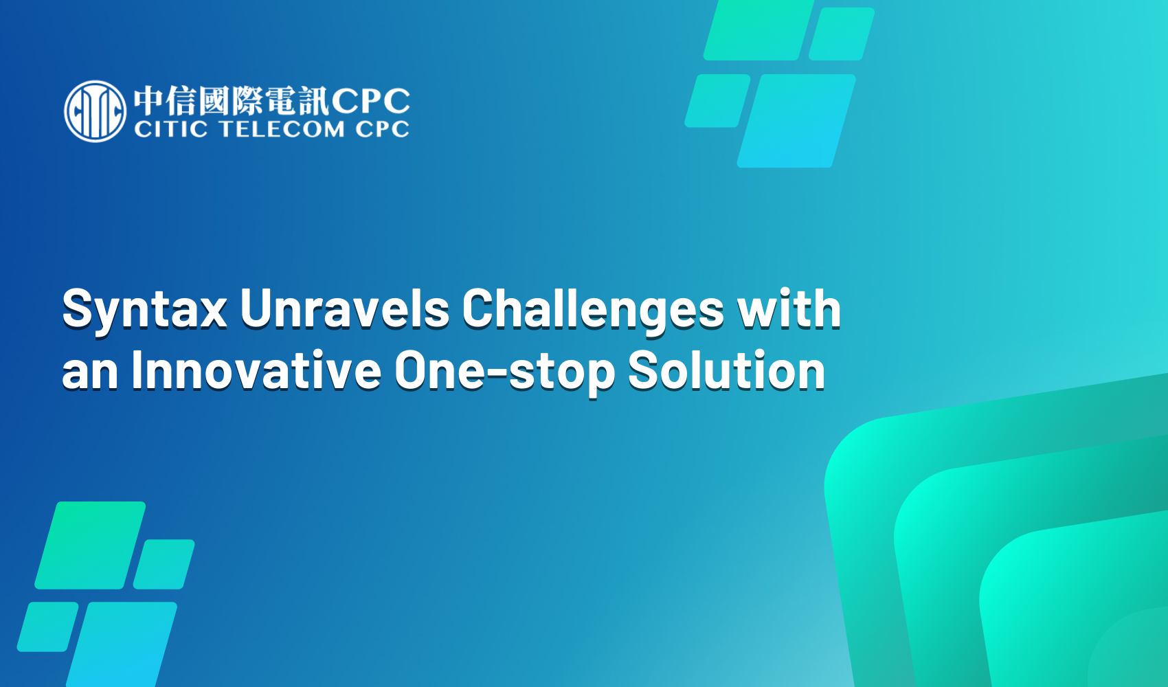 Syntax Unravels Challenges with an Innovative One-stop Solution