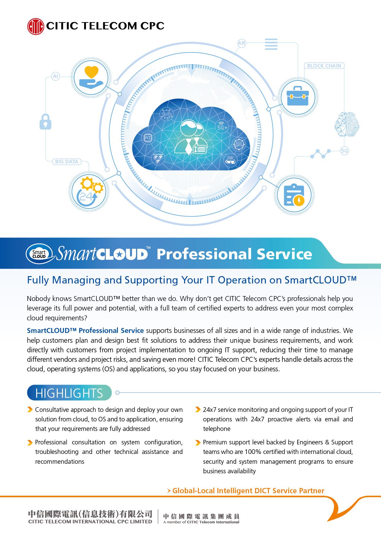 SmartCLOUD™ Professional Service [Product Leaflet]
