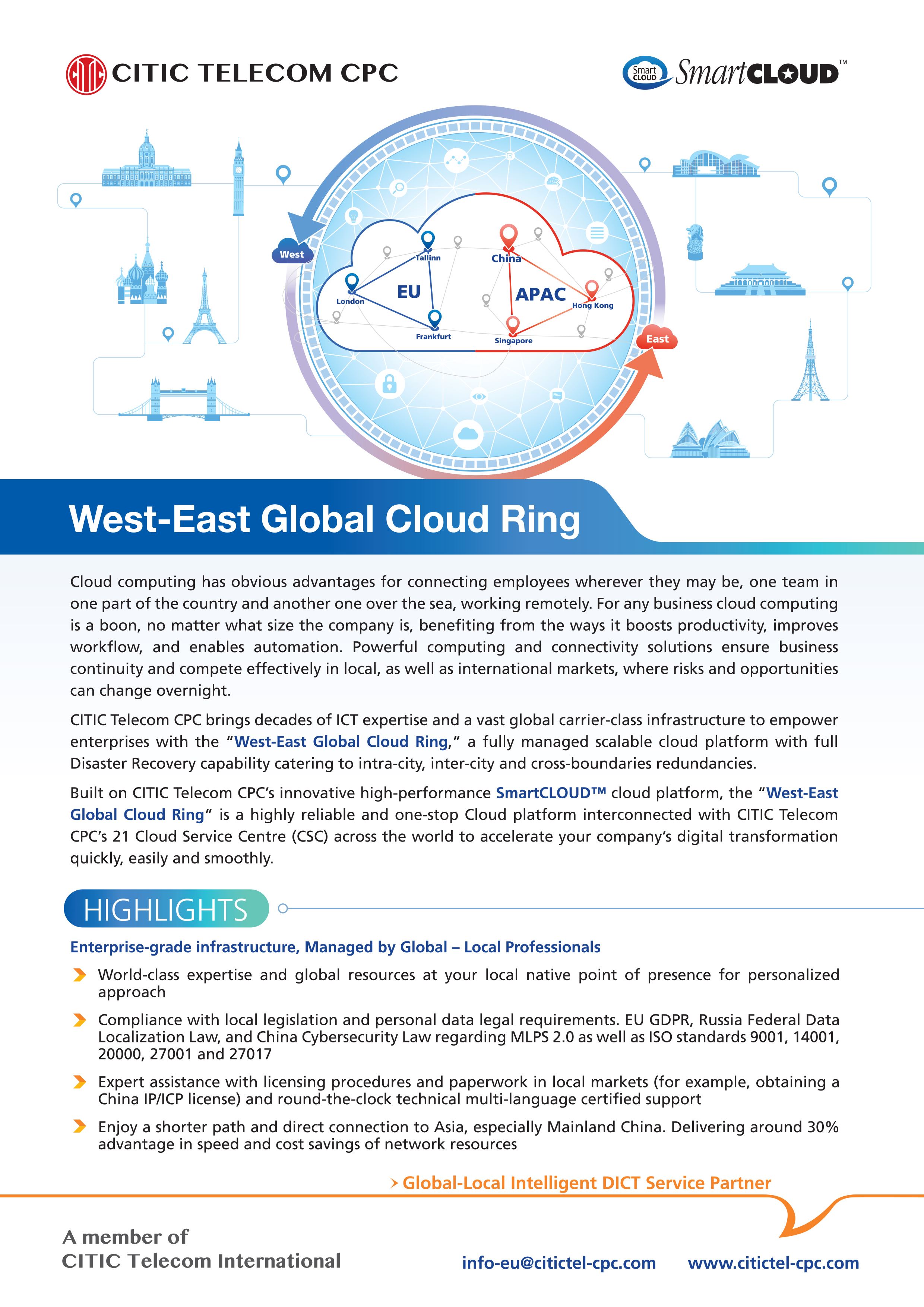 West-East Global Cloud Ring 