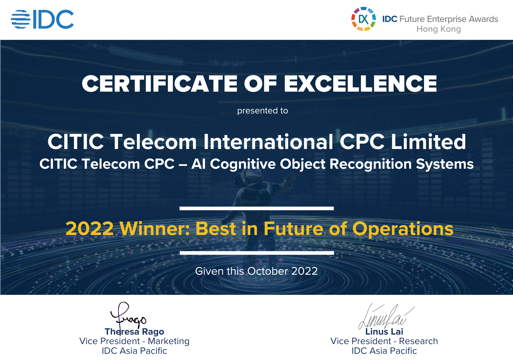 2022 IDC 未來企業大獎 - 營運模式創新獎