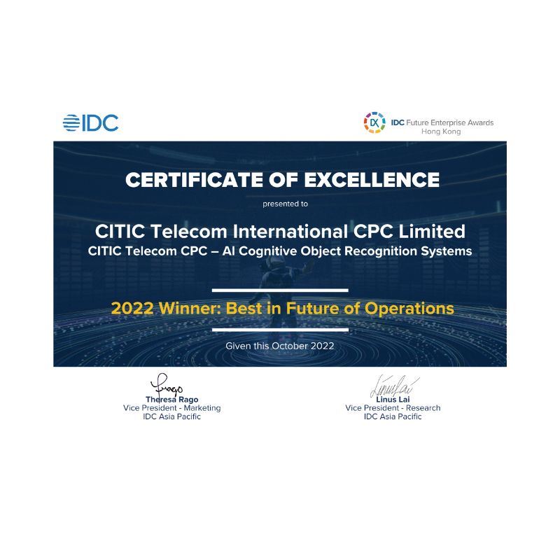 IDC Future Enterprise Awards 2022 - Best in Future of Operations