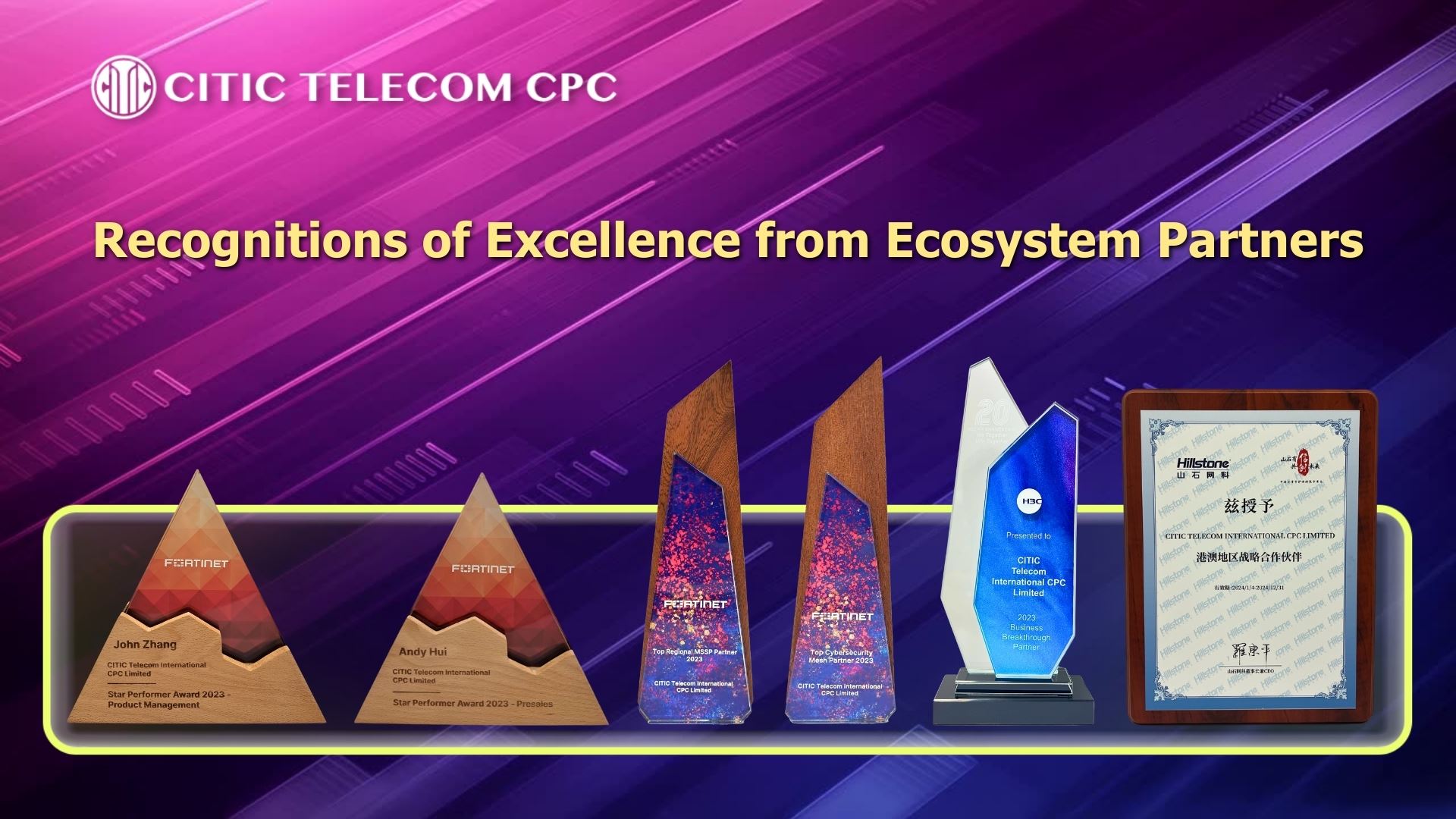 Excellence awards from multiple ecosystem partners in the first half of 2024