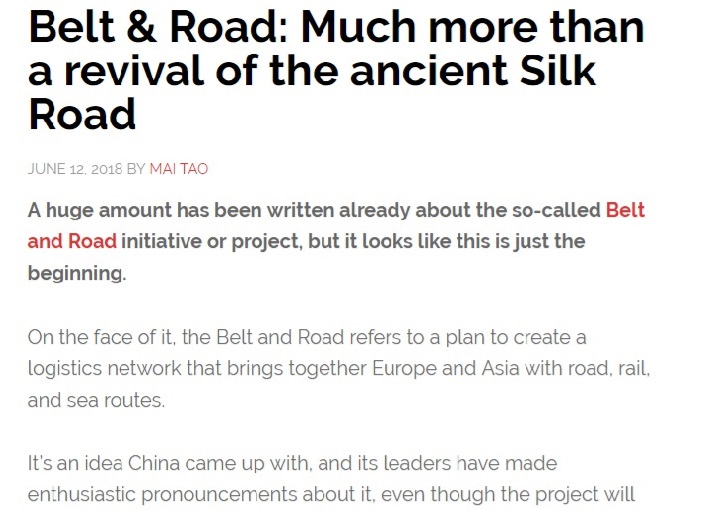 一帶一路：一個遠超古代絲綢之路的經濟合作發展理念和倡議 (只限英文版)